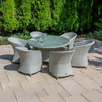 Stół ogrodowy RONDO 130cm royal biały