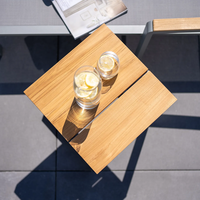 Stolik ogrodowy GRENADA teak szary