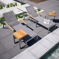 Stolik ogrodowy GRENADA teak szary