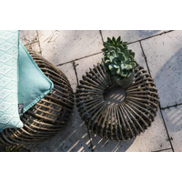 Stolik / puf rattanowy CANNES 35 cm naturalny