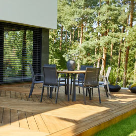 Stół ogrodowy SIMI ⌀120cm eukaliptus