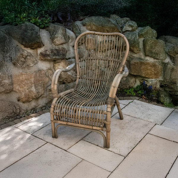 Fotel rattanowy CANNES naturalny