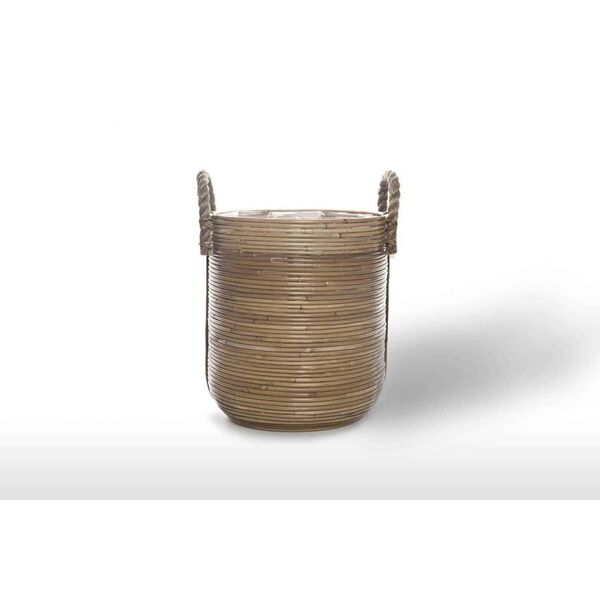 Kosz rattanowy AMIENS ⌀35cm x wys. 40cm naturalny