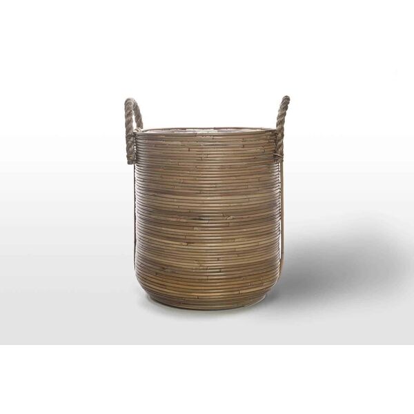 Kosz rattanowy AMIENS ⌀40cm x wys. 45cm naturalny