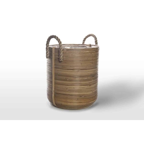 Kosz rattanowy AMIENS ⌀40cm x wys. 45cm naturalny