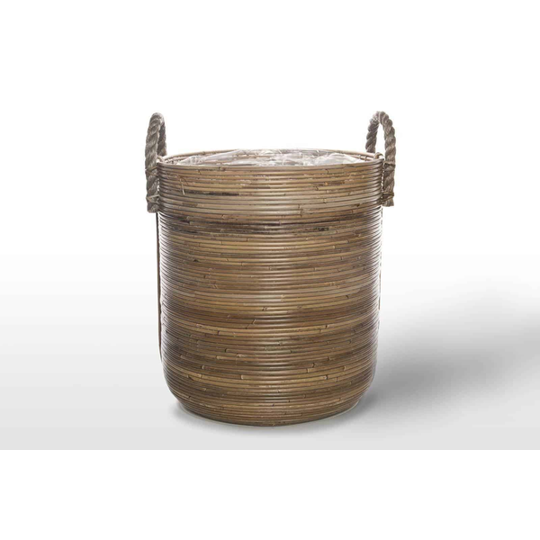 Kosz rattanowy AMIENS ⌀45cm x wys. 50cm naturalny