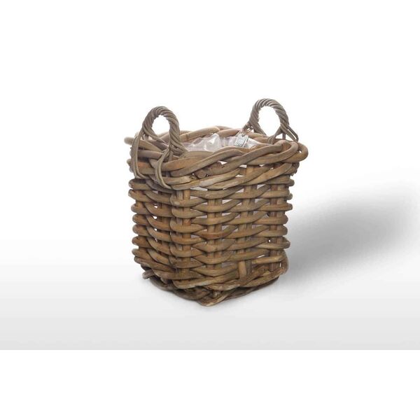 Kosz rattanowy NARBONNE sz.35cm x gł.35cm x wys.35cm naturalny