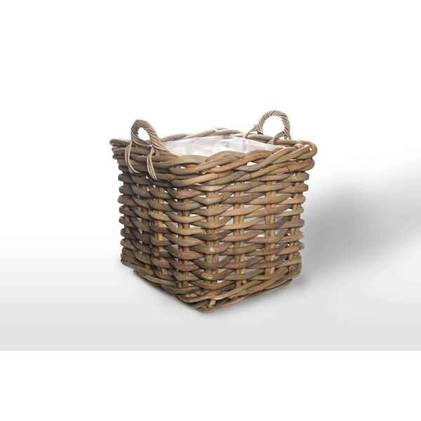 Kosz rattanowy NARBONNE sz.50cm x gł.50cm x wys.45cm naturalny