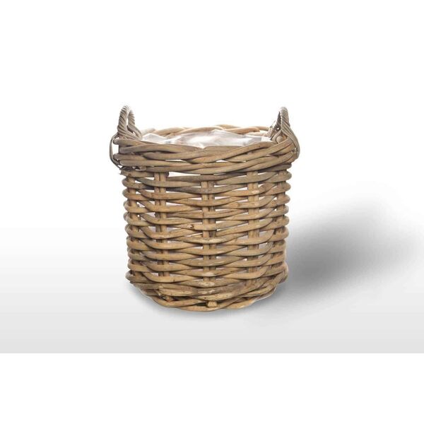 Kosz rattanowy RENNES ⌀50cm x wys. 45cm naturalny