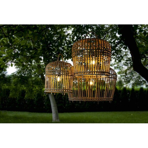 Lampa bambusowa TOULOUSE ⌀54cm x wys. 54cm naturalna
