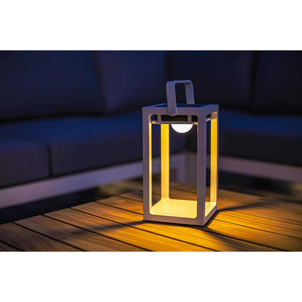 Lampa solarna Mr. Solar JACK biała 14x14x26cm