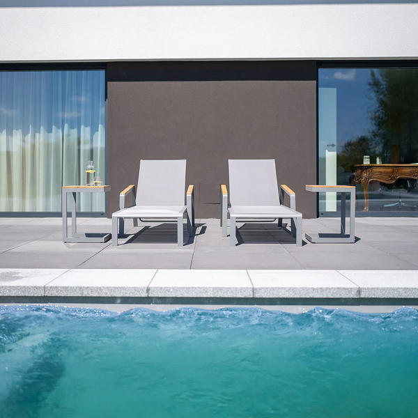 Leżak ogrodowy CORDOBA szary