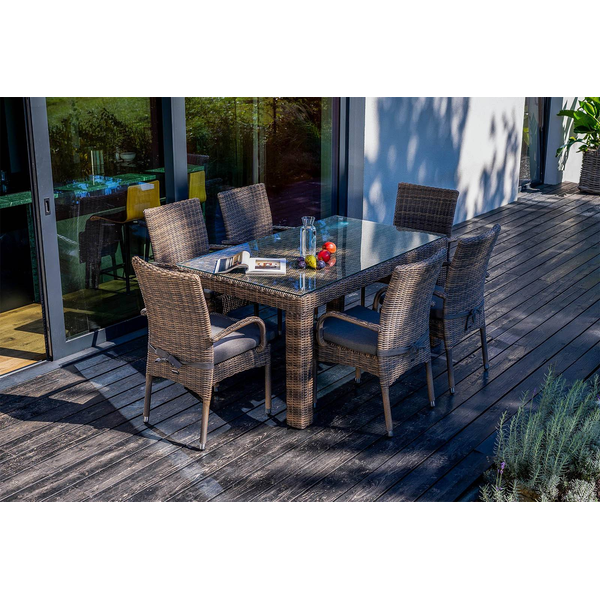Meble ogrodowe RAPALLO 160cm royal piaskowe
