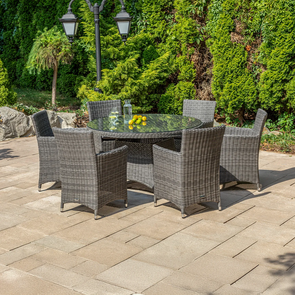 Stół ogrodowy RONDO 130cm royal szary