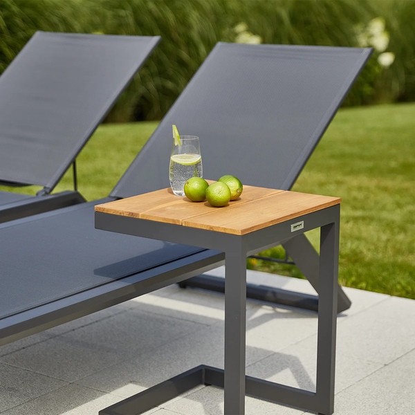 Stolik ogrodowy GRENADA teak antracyt
