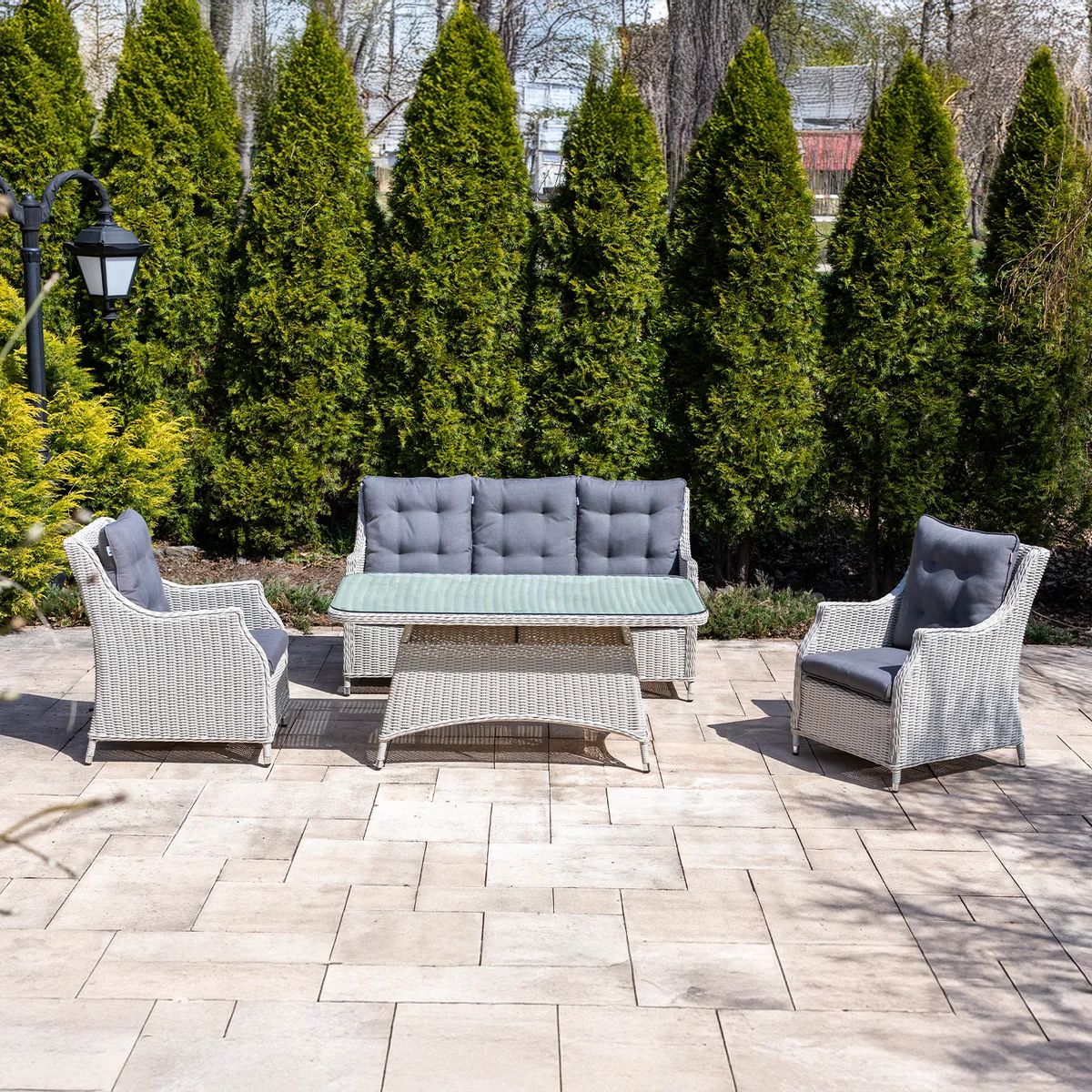 Fotel do ogrodu SIENA royal biały