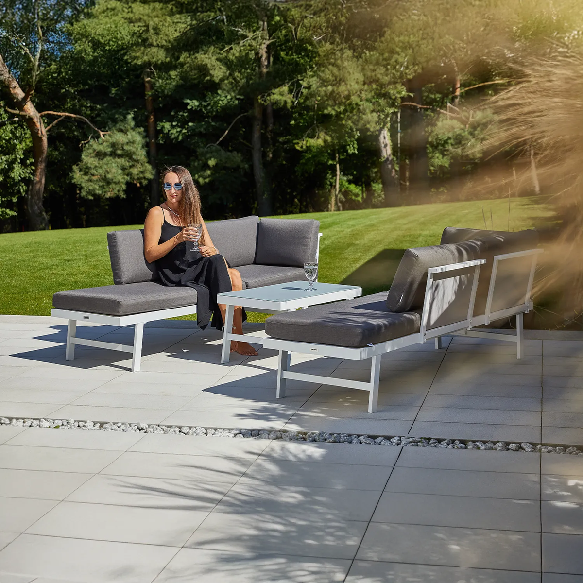 Meble ogrodowe MASCA białe