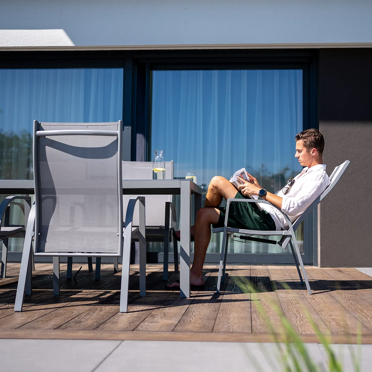 Meble ogrodowe OVIEDO szare