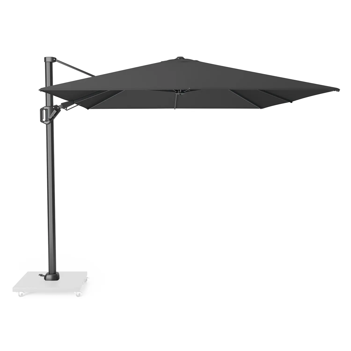 Parasol ogrodowy ​​​​​​Challenger T² Premium 3,5m x 2,6m - Wariant kolorystyczny: Faded black