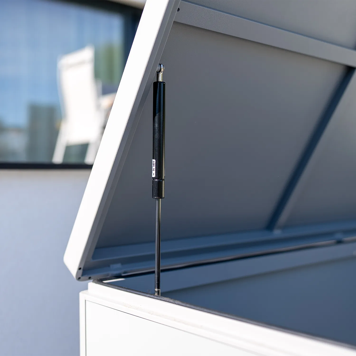 Skrzynia na poduszki CONTENITORE 160cm szara 954L