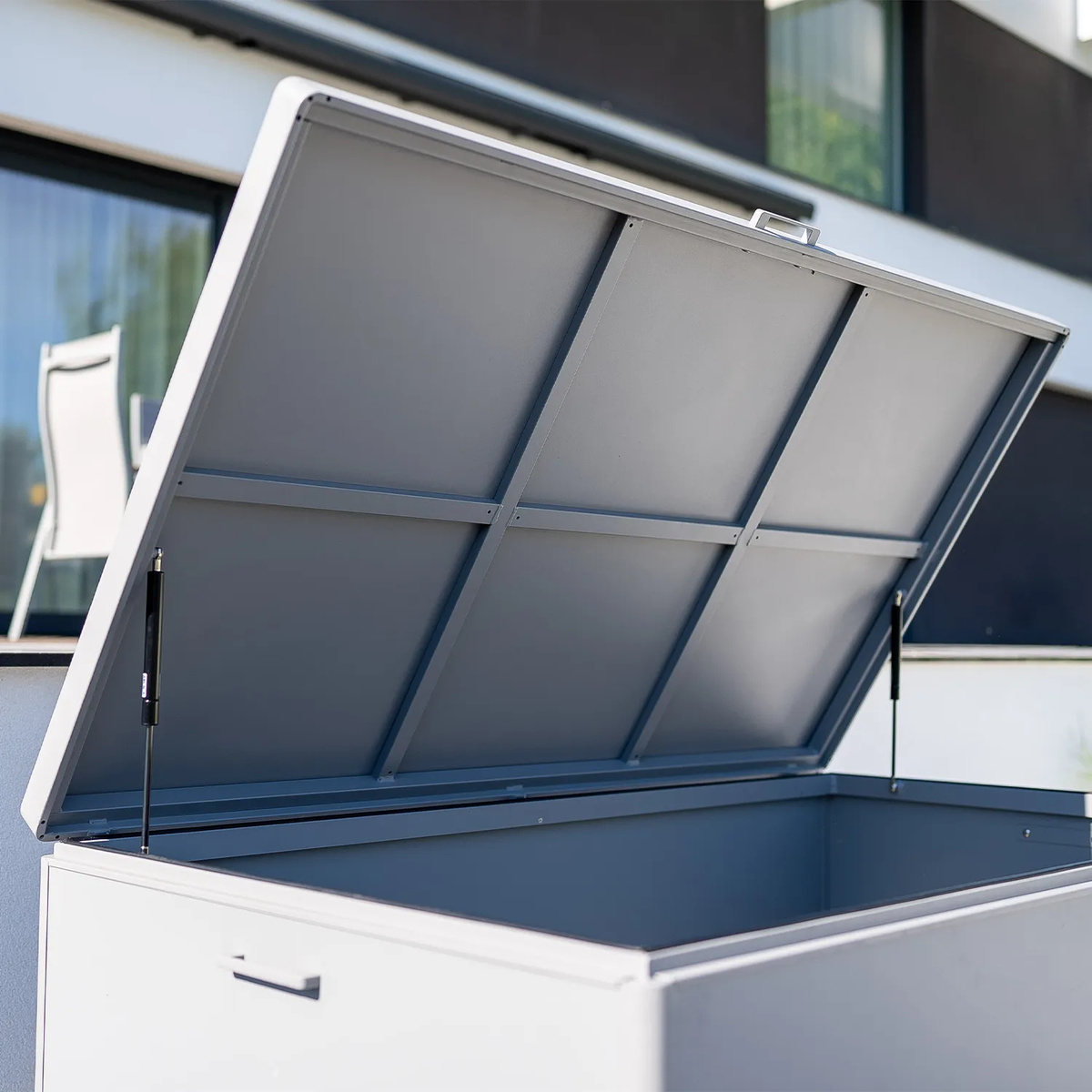 Skrzynia na poduszki CONTENITORE 160cm szara 954L