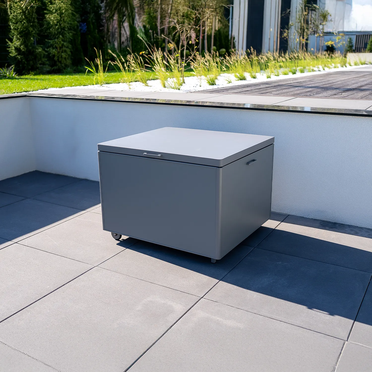 Skrzynia na taras CONTENITORE 100cm szara 590L