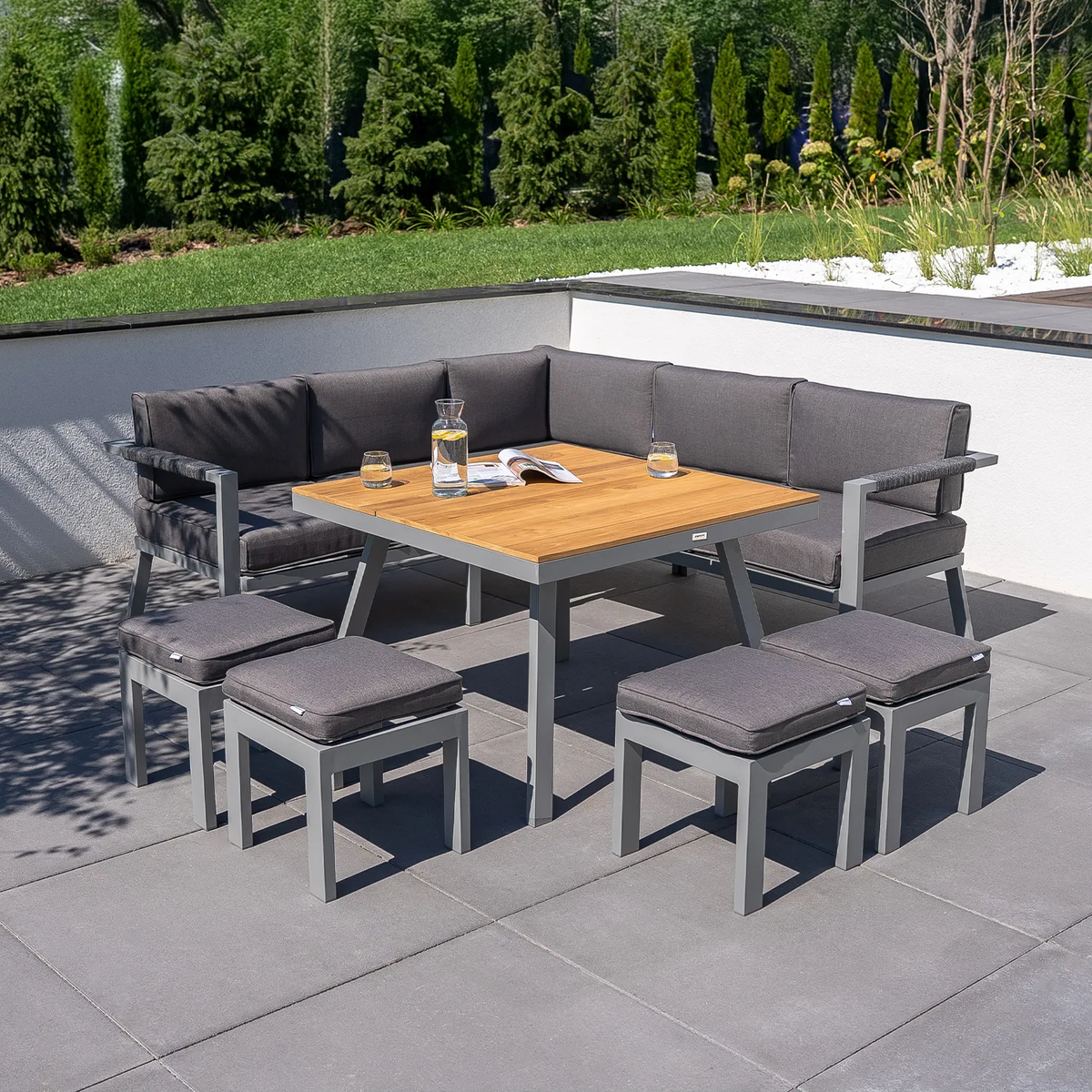 Zestaw ogrodowy GRADO II szary WYPRZEDAŻ