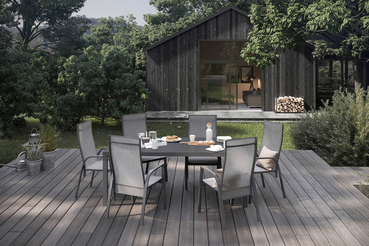 Stół ogrodowy OVIEDO szary