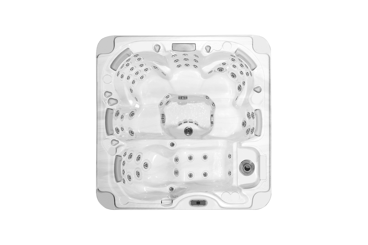 Wanna z hydromasażem FS200 6-osobowa LED 82 dysze