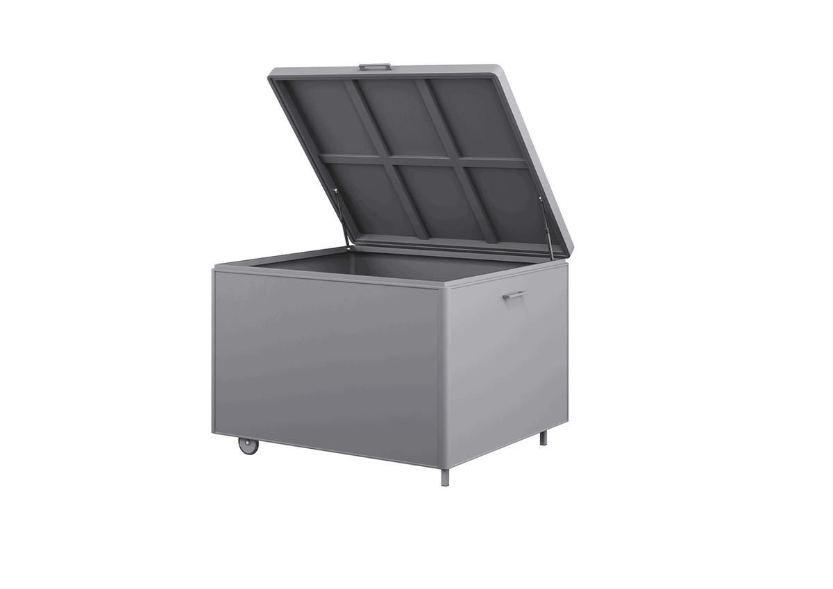 Skrzynia na taras CONTENITORE 100cm szara 590L