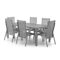 Meble ogrodowe OVIEDO szare teak