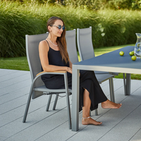 Meble ogrodowe OVIEDO szare teak