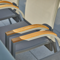 Meble ogrodowe OVIEDO szare teak