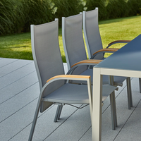 Meble ogrodowe OVIEDO szare teak