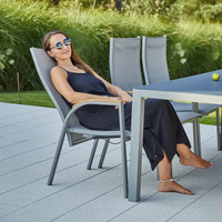 Meble ogrodowe OVIEDO szare teak