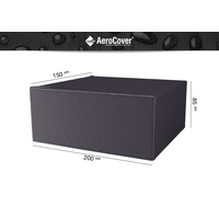 Pokrowiec prostokątny na meble ogrodowe 200x150x85cm 7967