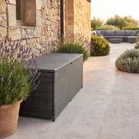 Skrzynia na poduszki SCATOLA 200cm royal szara 1181L