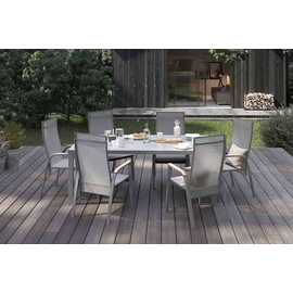 Krzesło ogrodowe ALICANTE teak szare