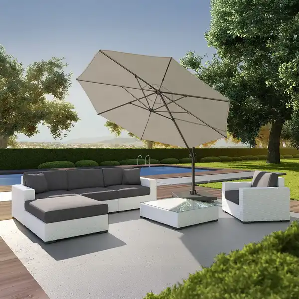Parasol ogrodowy z regulowanym kątem nachylenia czaszy​​​​​​ Voyager T¹ Ø3m
