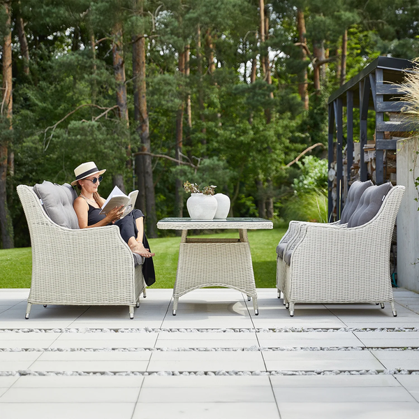 Zestaw mebli ogrodowych SIENA II royal biały