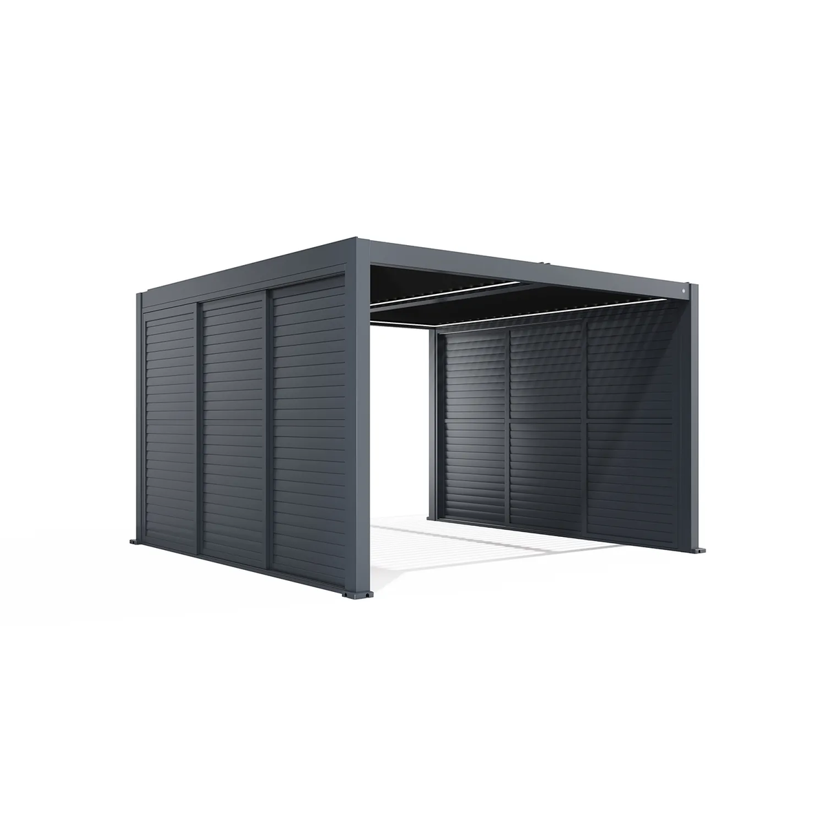 Elektryczna pergola tarasowa PRIME z oświetleniem LED 4x4m