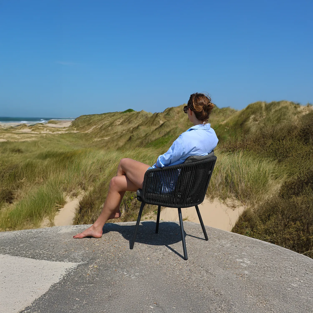 Krzesło ogrodowe HARBOUR antracyt