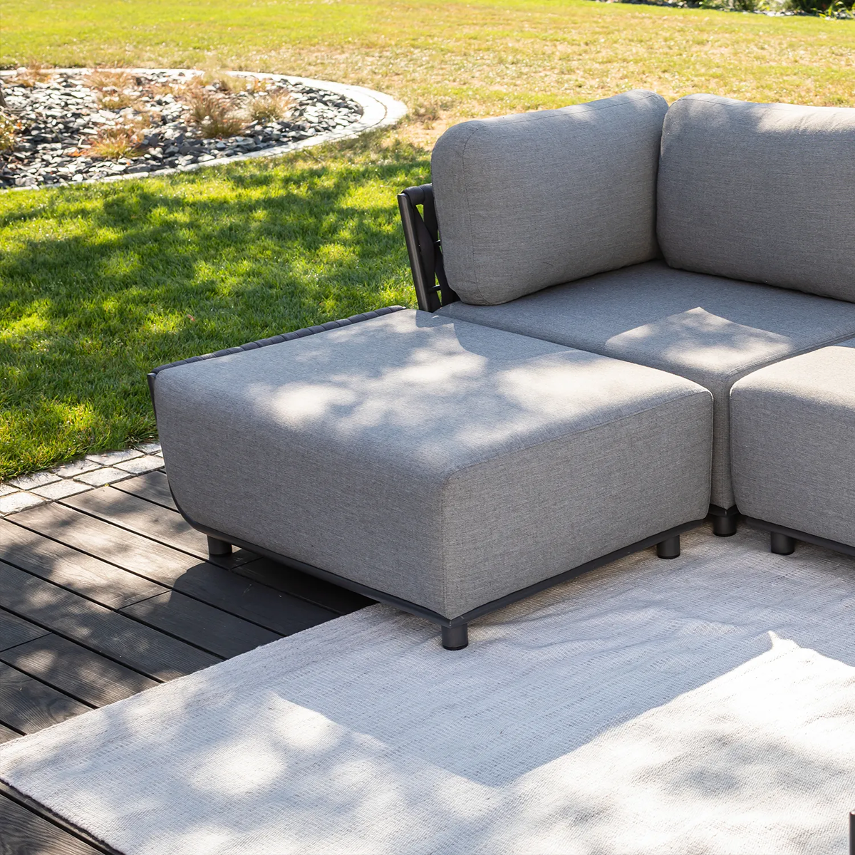 Pufa do siedzenia / podnóżek HUG antracyt