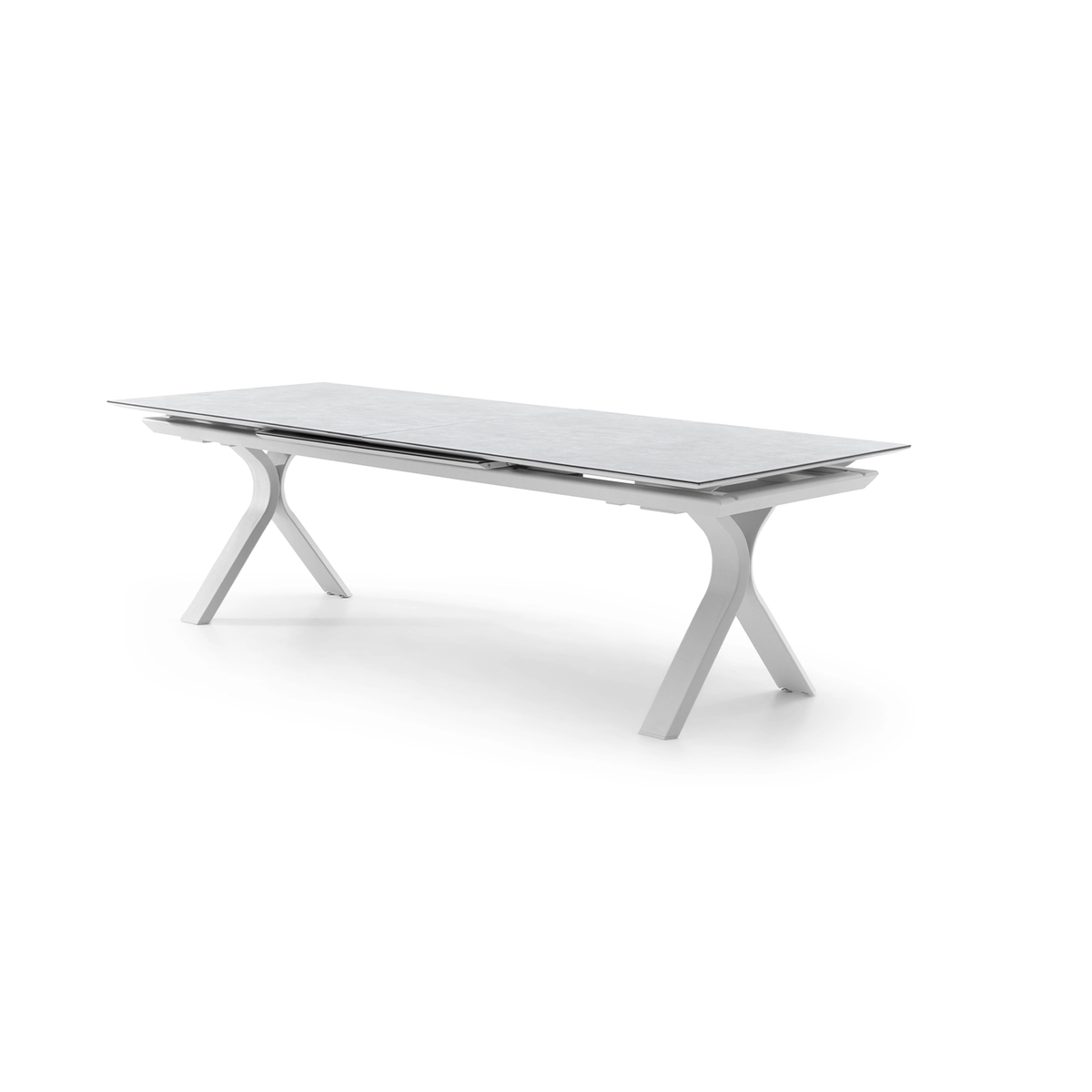 Stół ogrodowy TORO 260 - 360 cm biały