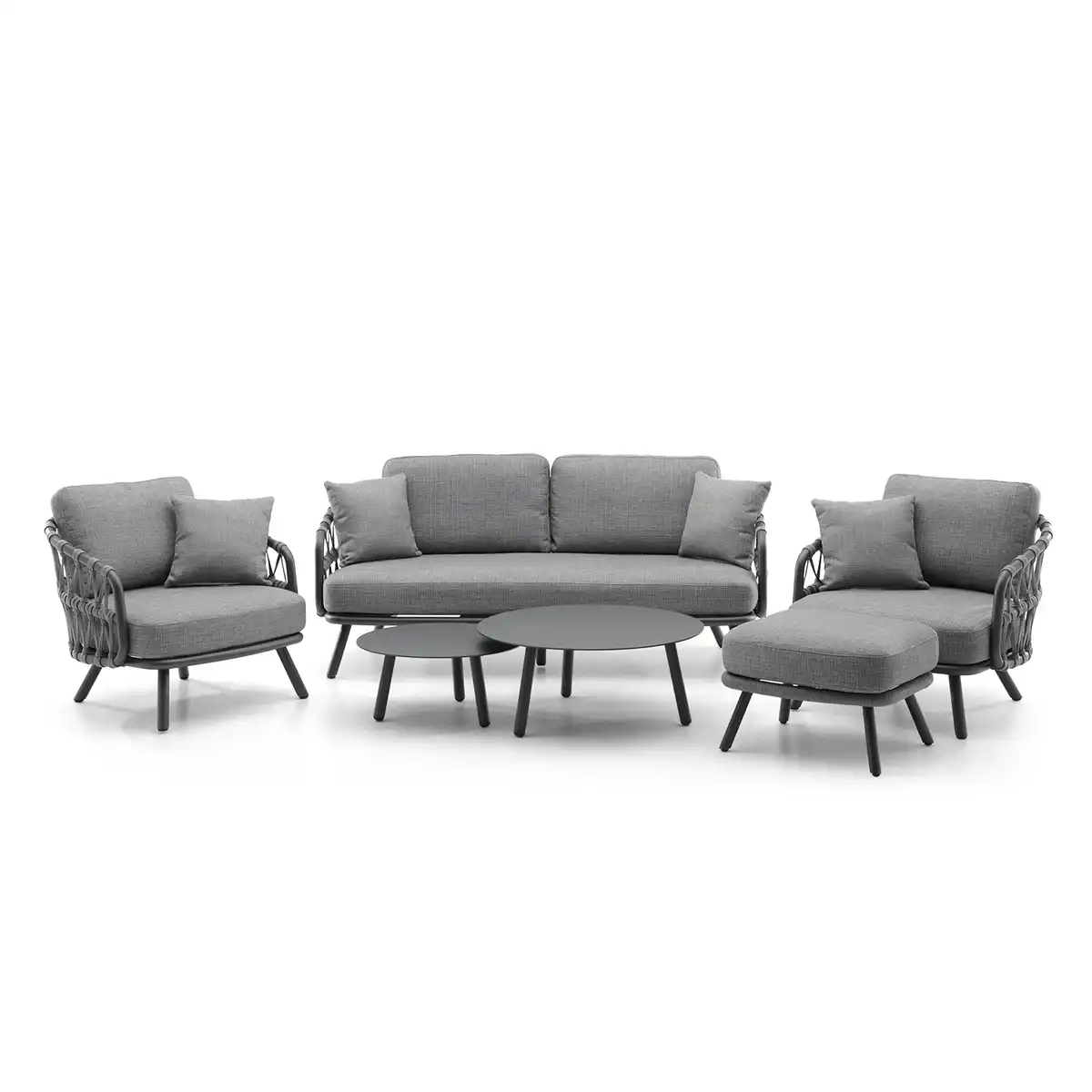 Zestaw mebli ogrodowych HARBOUR antracyt