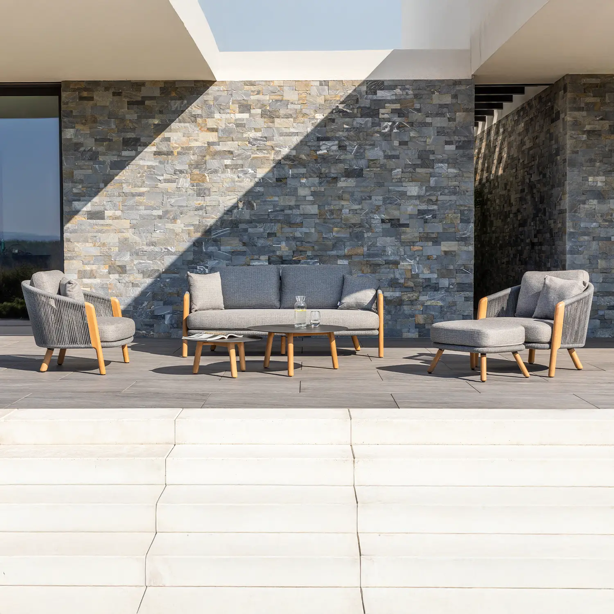 Zestaw mebli ogrodowych HAVEN antracyt