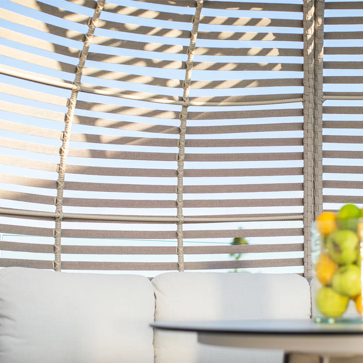 Zestaw mebli ogrodowych HUG II szarobeżowy