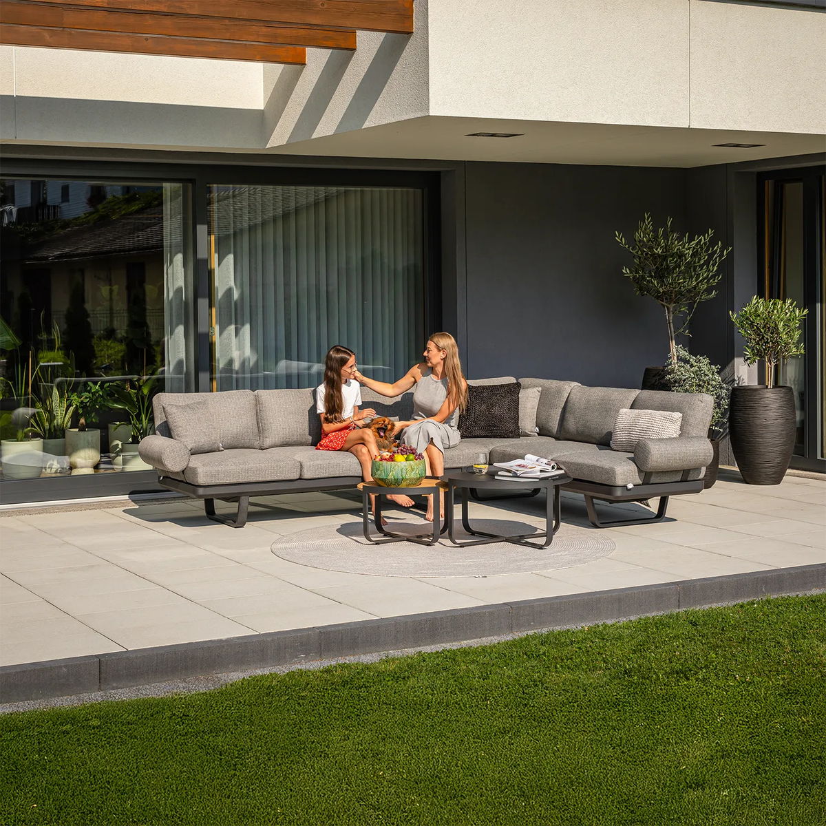 Zestaw mebli ogrodowych ORLANDO antracyt