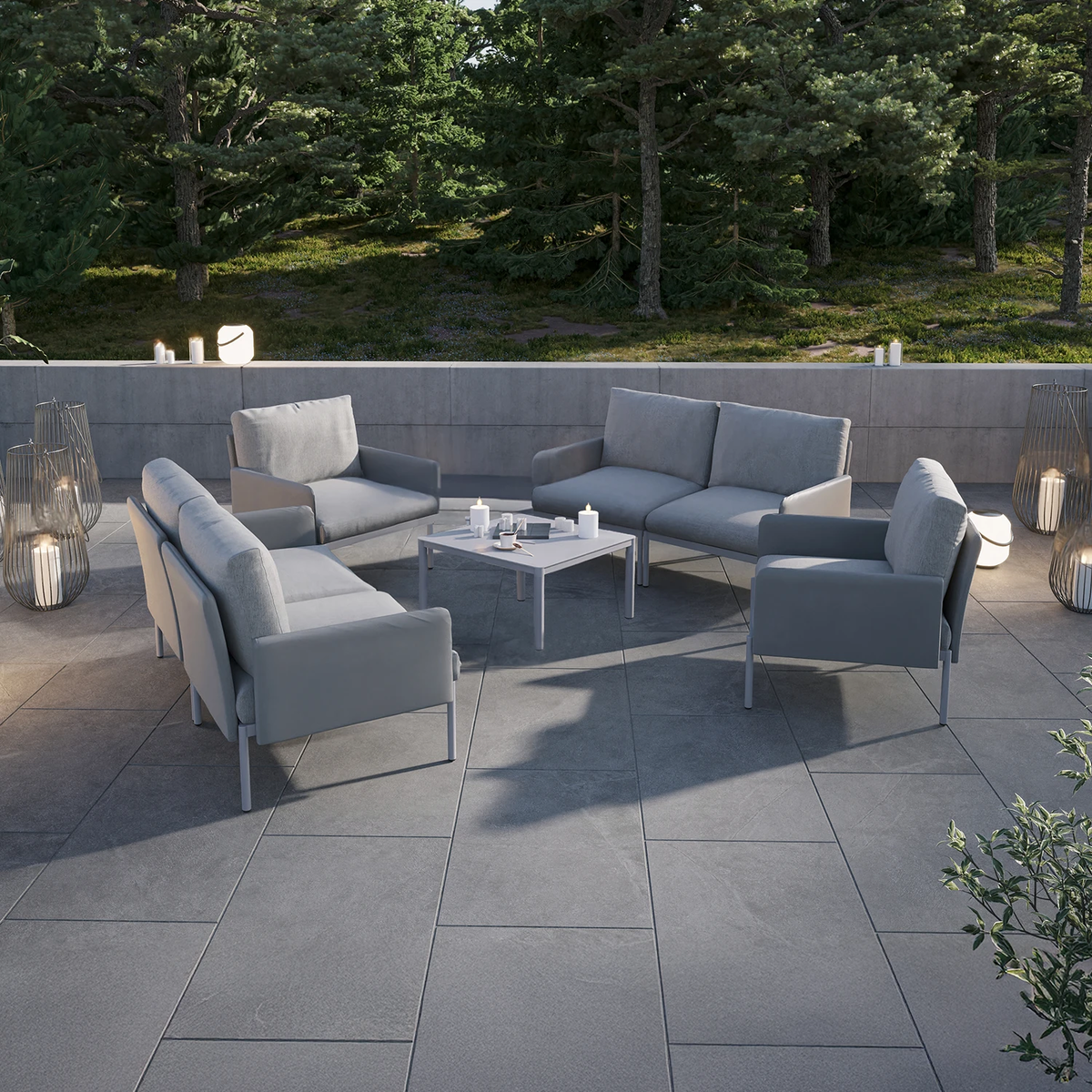 Zestaw ogrodowy ARONA IV szary