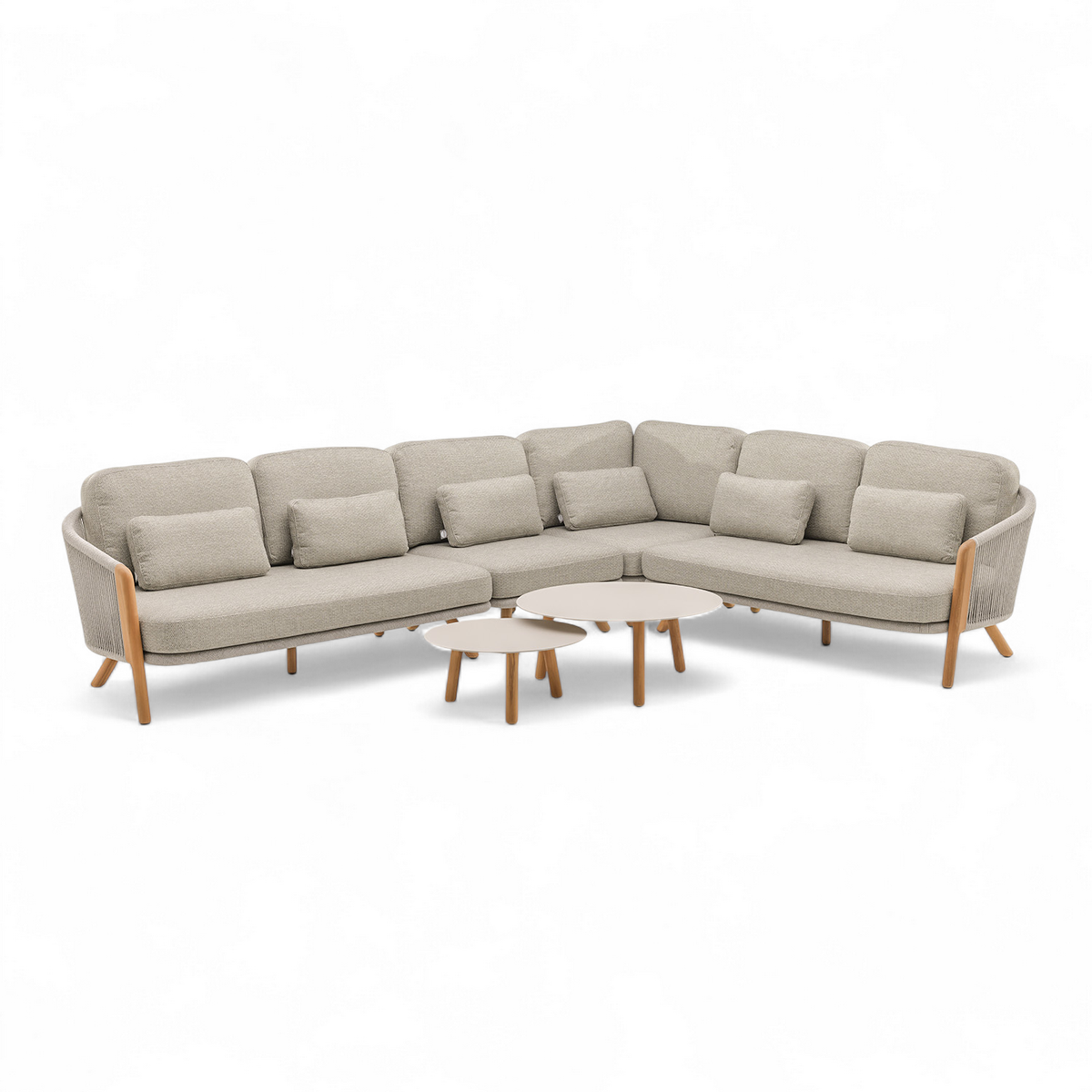 Zestaw ogrodowy narożny HAVEN mokka